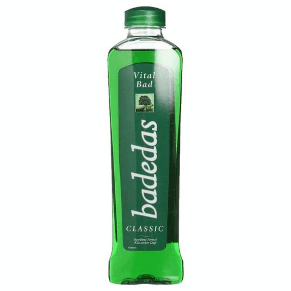 Bottle of Badedas Classic Vital Bath Gel with herbal formula, 750ml.