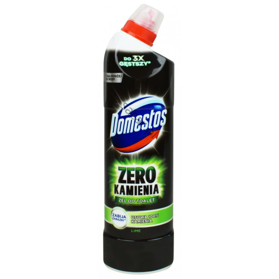 Domestos Zero Limescale lime toilet cleaning gel 750 ml with thick formula for limescale removal