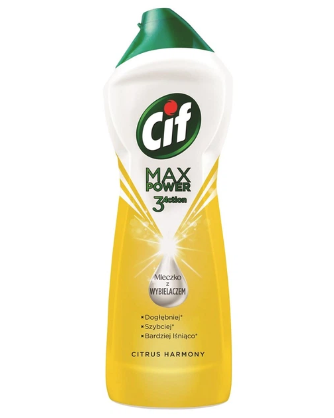 Cif Max Power cream cleaner Citrus Harmony bottle with bleach effect for multi surface cleaning