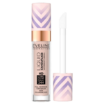 Eveline Cosmetics Liquid Camouflage HD Concealer shade 03 with applicator, full coverage waterproof concealer with hyaluronic acid for dark circles, blemishes, and uneven skin tone.