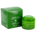 Ziaja Olive Oil Cream Intensely Nourishing 50ml in a green jar with matching green box.